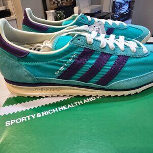 adidas Originals SL72 Sporty & Rich Blue Power Purple White JS0261 WOMENS 10 NEW